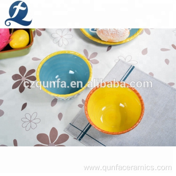 Custom Printing Painted Ceramic Noodle Rice Bowl